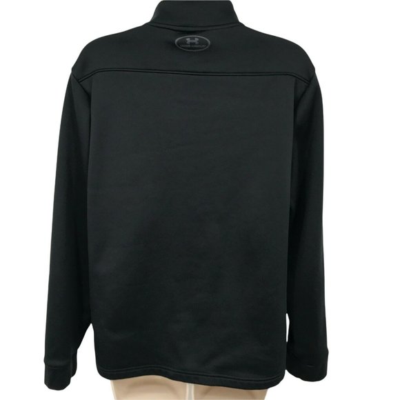Under Armour Womens Long Sleeves 1/4 Zip Pullover Black Activewear Top Size M - Picture 5 of 10